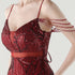 Graceful Sequin Embellished Mesh Mermaid Maxi Dress